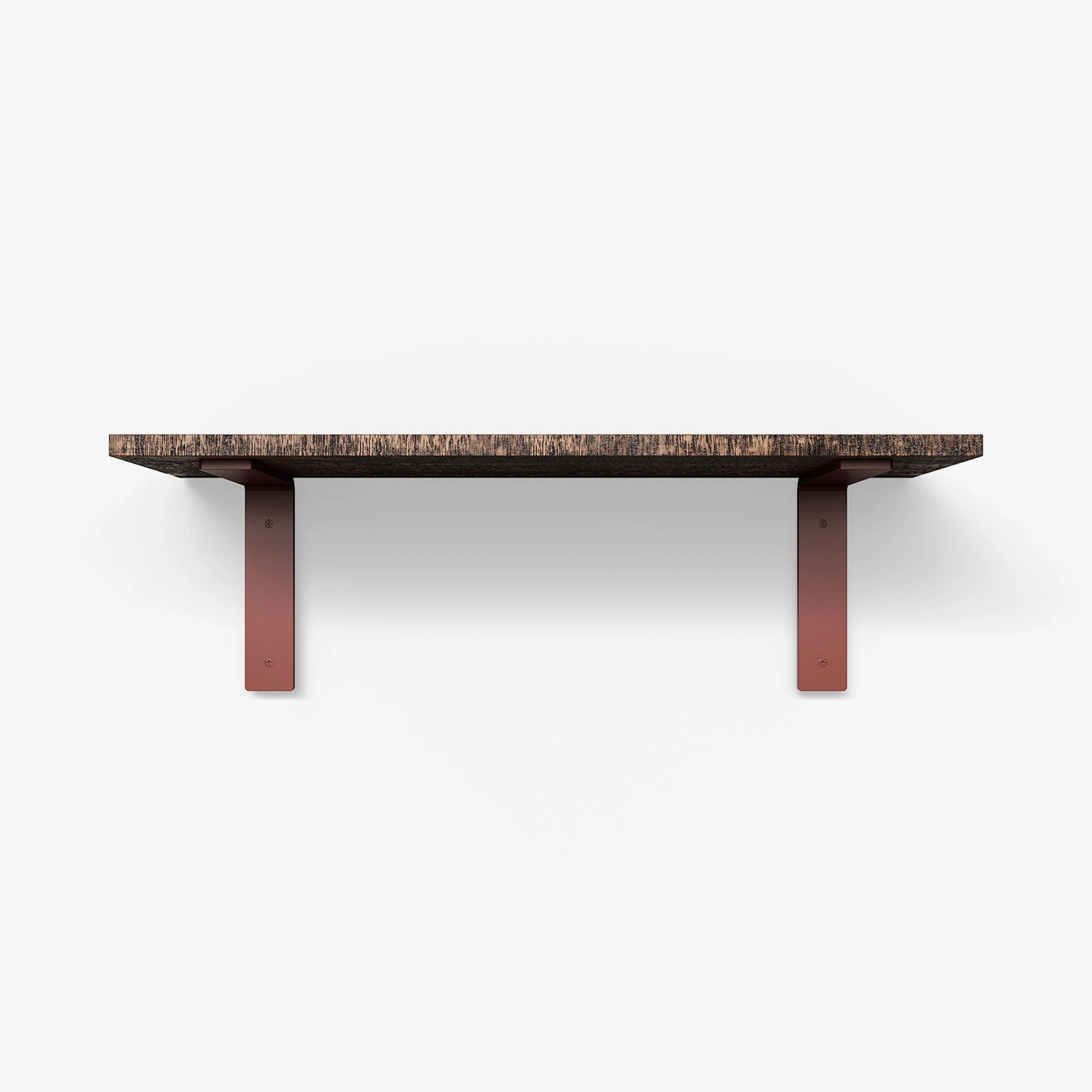 Leif Espresso Rustic Wall Shelf traditional flower vase  