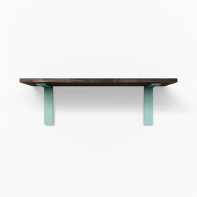 Leif Espresso Wall Shelf traditional flower vase  