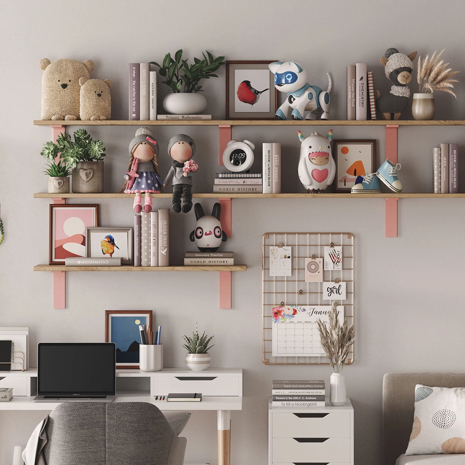 Leif Espresso Wall Shelf