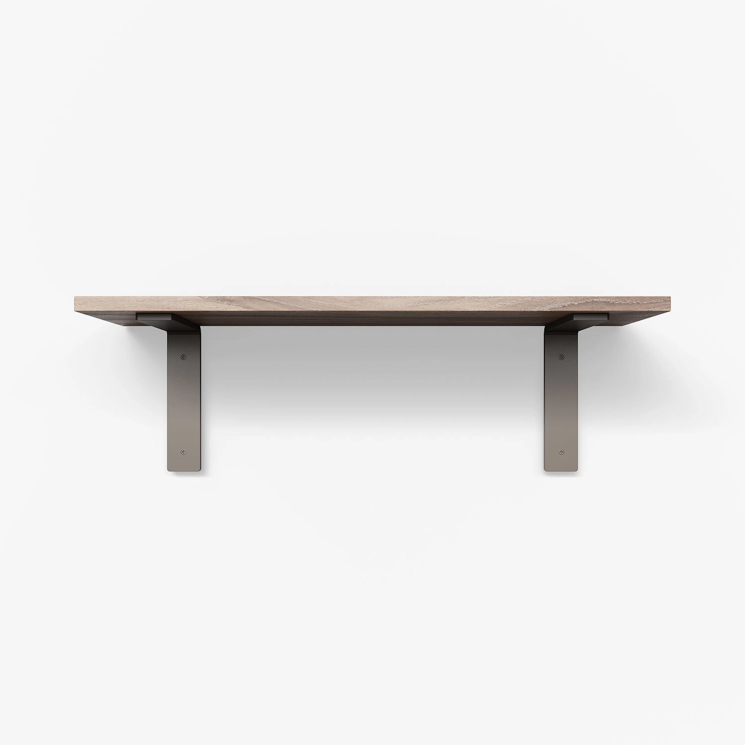 Leif Glazed White Oak Wall Shelf traditional flower vase  