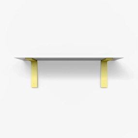 Leif White Wall Shelf traditional flower vase  