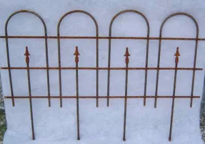 LG. 4 HOOP FENCE decorative plants  