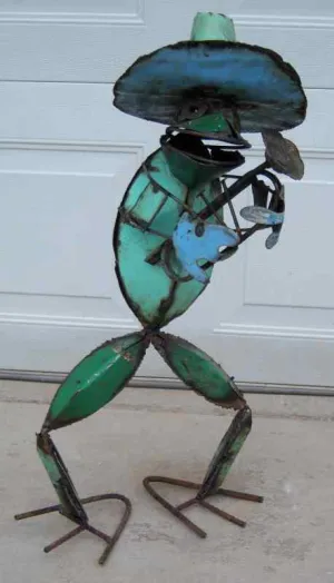 LG. BAND FROG decorative plants  