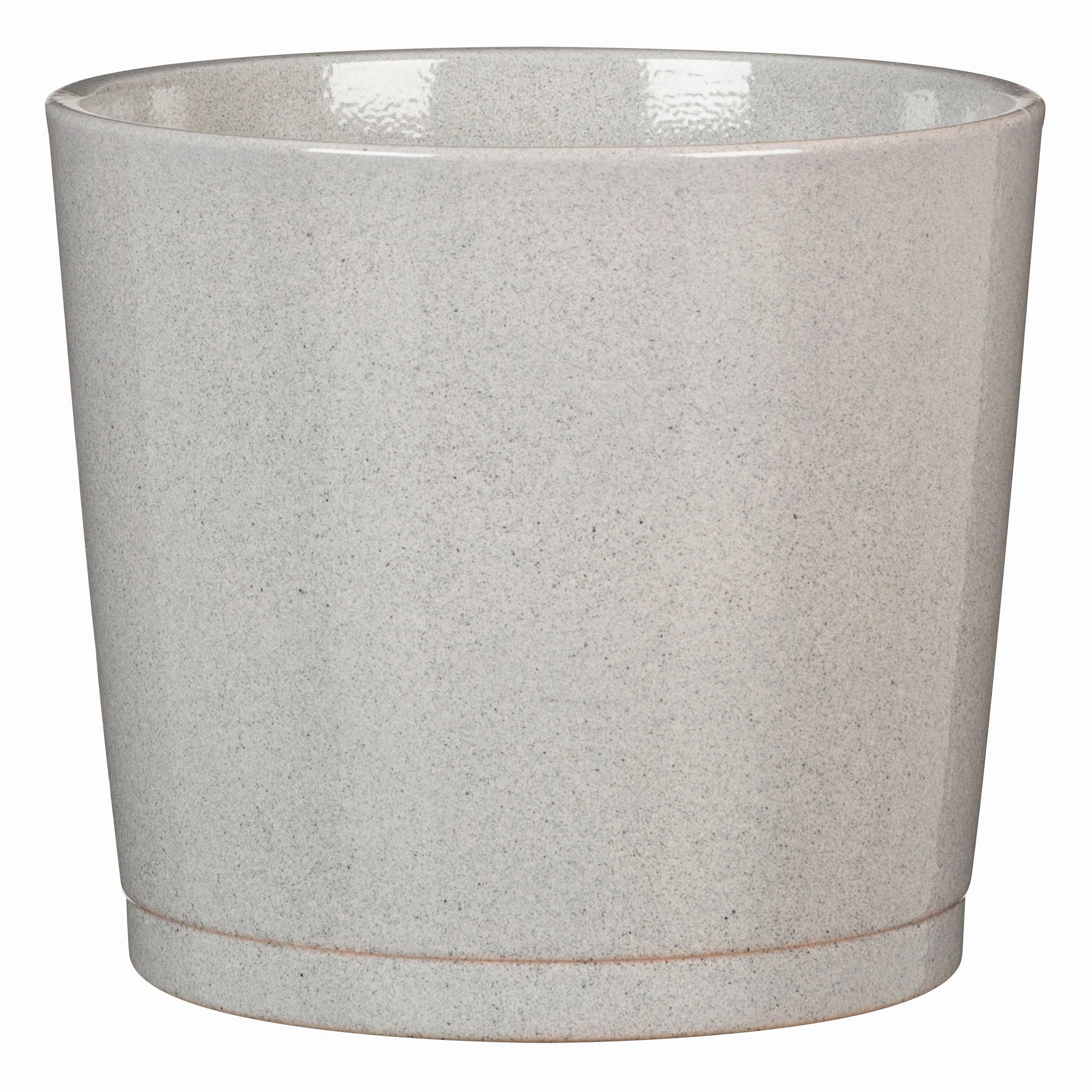 Light Grey Indoor Ceramic  Cover Pot Cashmere Grey  (883) tall green plant  