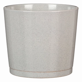 Light Grey Indoor Ceramic  Cover Pot Cashmere Grey  (883) tall green plant  