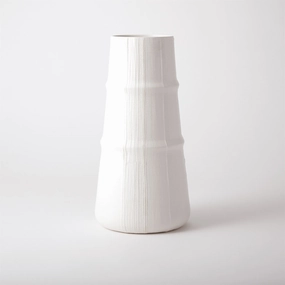 Linen - Soft White Vase Large mini ornamental plant  