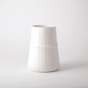 Linen - Soft White Vase Medium mini ornamental plant  