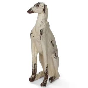 Loyal Companion Dog Sculpture dried flowers  