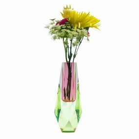 Lumina - Iridescent Pink & Green Large Vase mini ornamental plant  