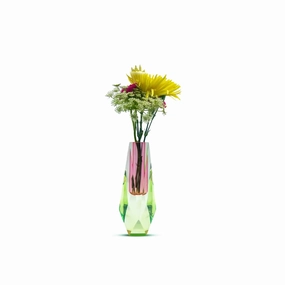Lumina - Iridescent Pink & Green Small Vase mini ornamental plant  