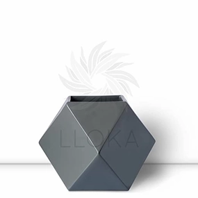Luxurious Fiberglass Floor Planters & Pots - Marga_GeoE_01 classic flowerpot  
