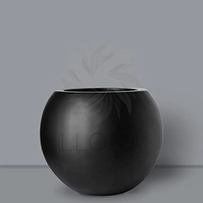 Luxurious Fiberglass Floor Planters (Marga_Sph_02) hanging green plant  