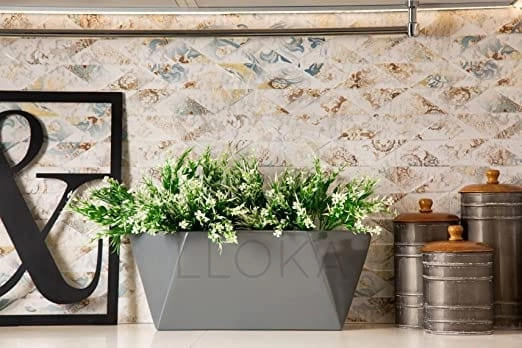 Luxurious Fiberglass Table Top Pots & Planters - Prana_Geo_03