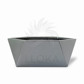 Luxurious Fiberglass Table Top Pots & Planters - Prana_Geo_03 shade perennial  