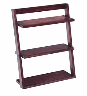 Lycka Birch Wood Wall Mounted 3 Tier Ladder Shelf cactus succulent plant  