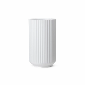 Lyngby - Medium White Porcelain Vase mini ornamental plant  