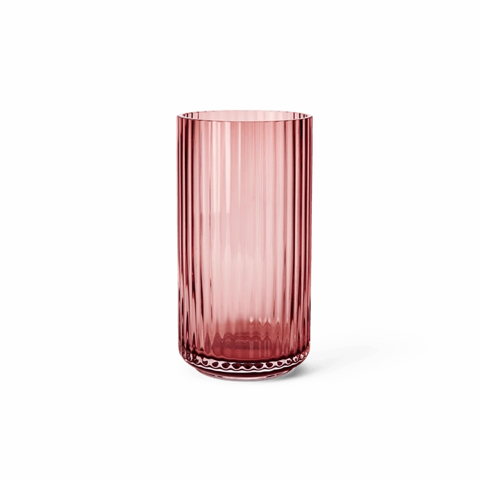 Lyngby - Small Burgundy Mouth Blown Glass Vase mini ornamental plant  