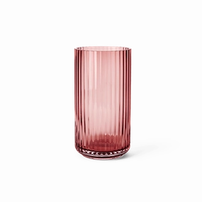 Lyngby - Small Burgundy Mouth Blown Glass Vase mini ornamental plant  