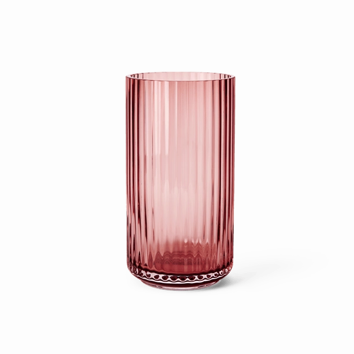 Lyngby - Tall Burgundy Mouth Blown Glass Vase mini ornamental plant  