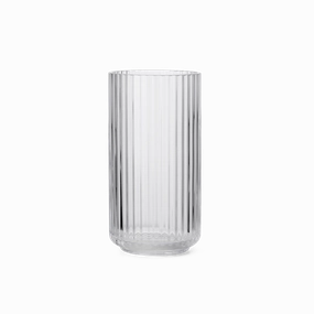 Lyngby - Tall Clear Mouth Blown Glass Vase mini ornamental plant  