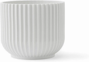 Lyngby Planter White, Medium dried green plant  