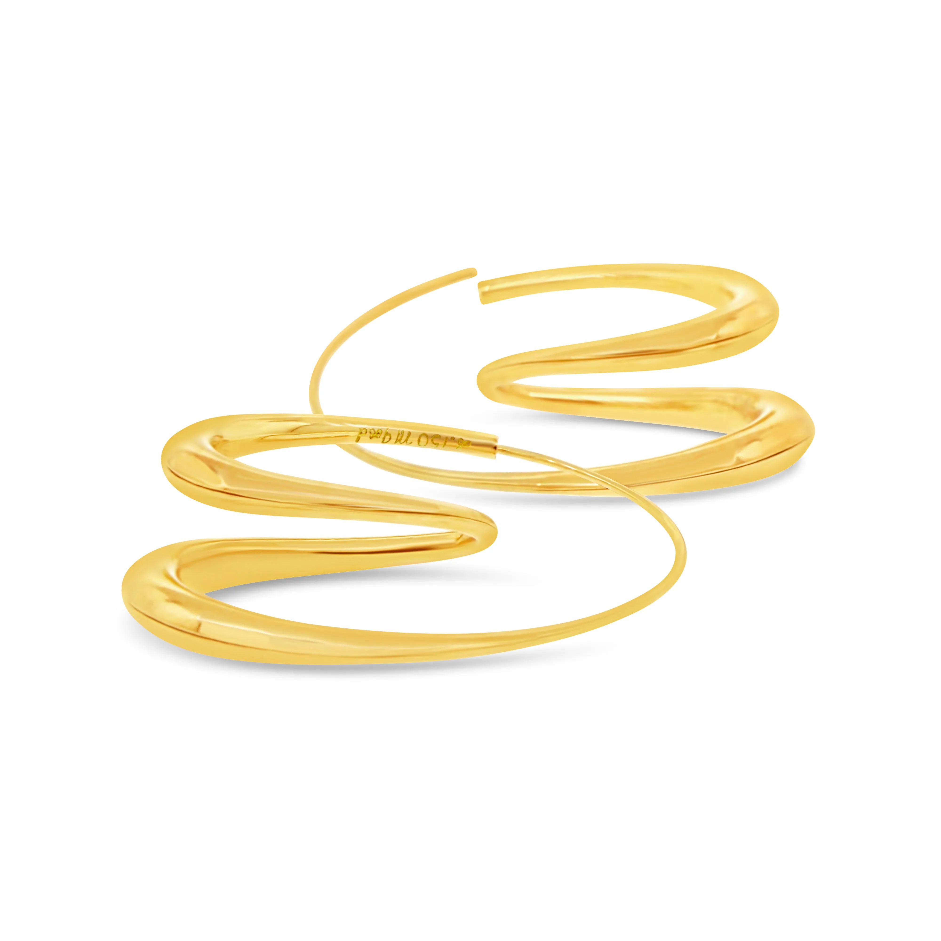 M. Good 18k Yellow Gold Twisted Hanging Earrings