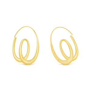 M. Good 18k Yellow Gold Twisted Hanging Earrings