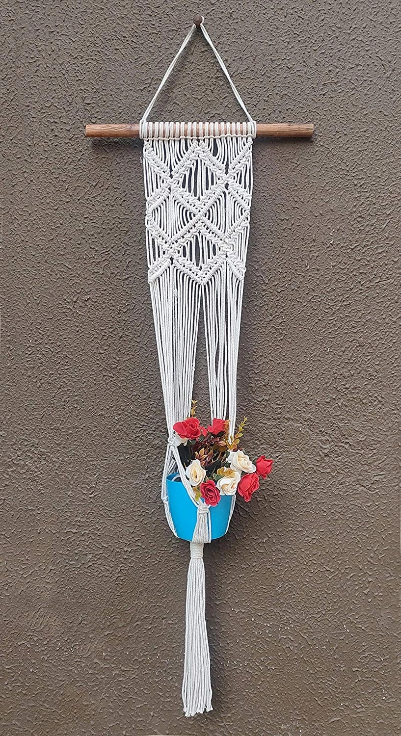 Macrame Plant Hangers Boho Hippie Style