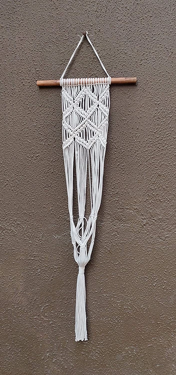 Macrame Plant Hangers Boho Hippie Style cactus succulent plant  
