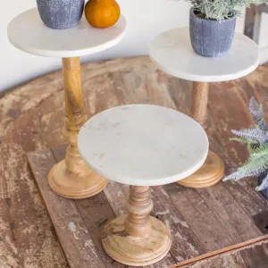 Marble Display Stand Set dried flowers  