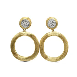 Marco Bicego 'Delicati' Diamond Drop Circle Hoop Earrings
