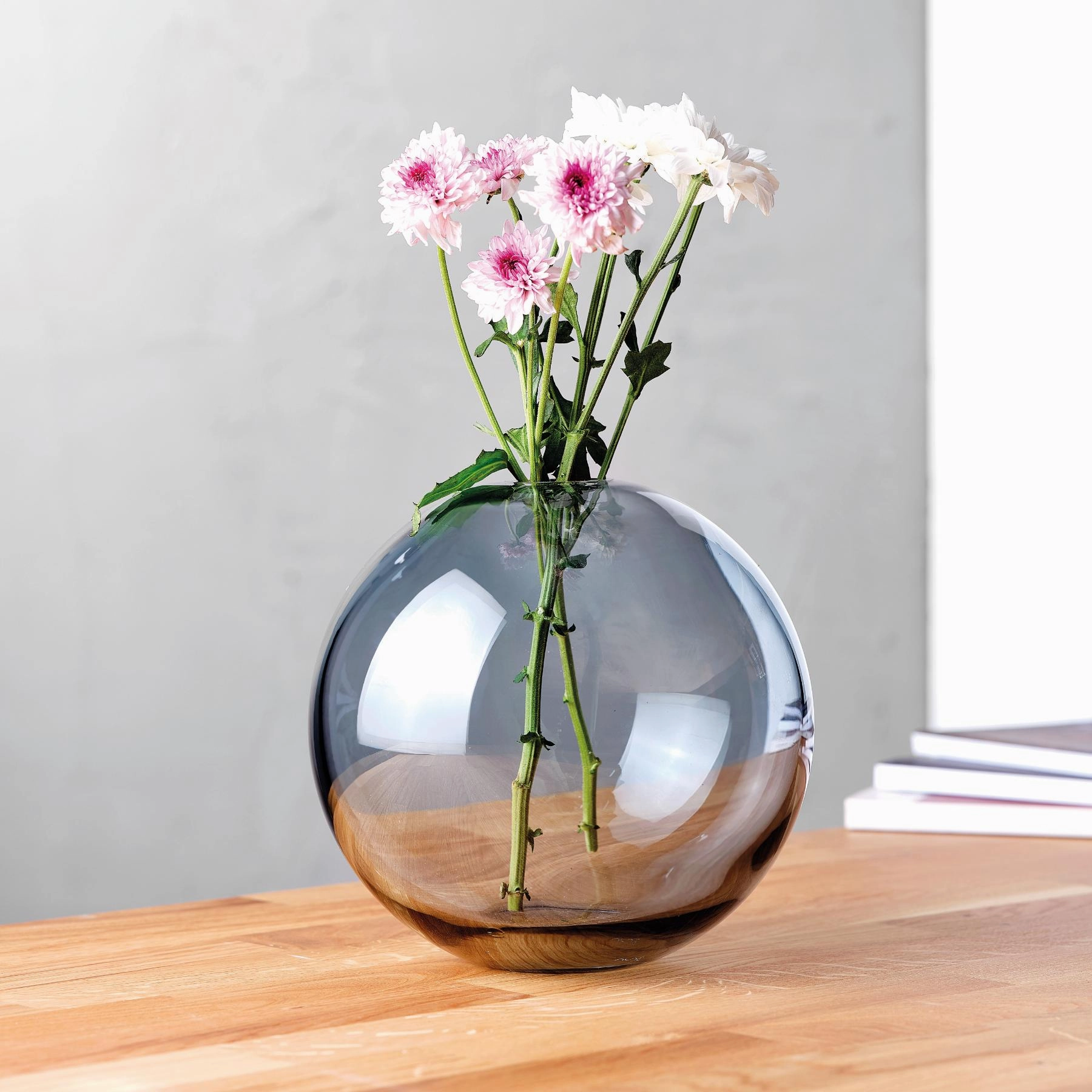Mars Vase Large Steel Blue