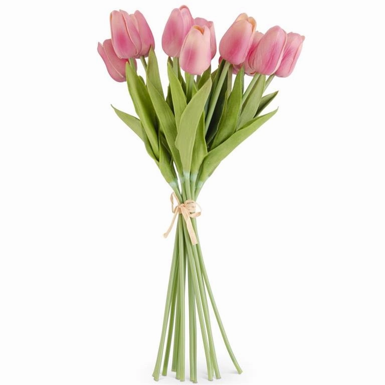 Mauve Real Touch Tulip Bundle
