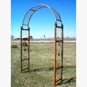 Medallion Flower Arbor Round Top decorative plants  