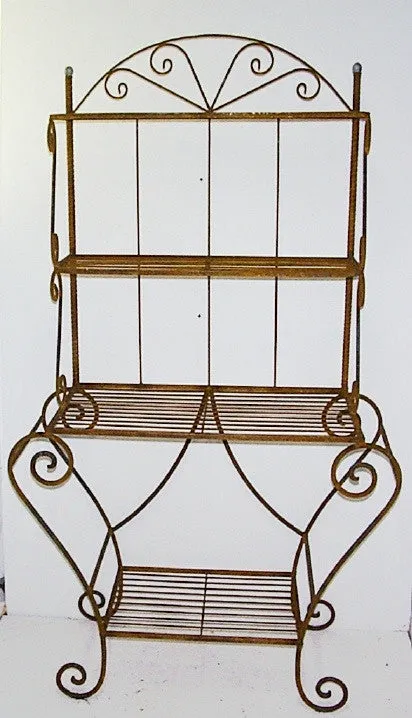 Medium Baker's Rack decorative plants  