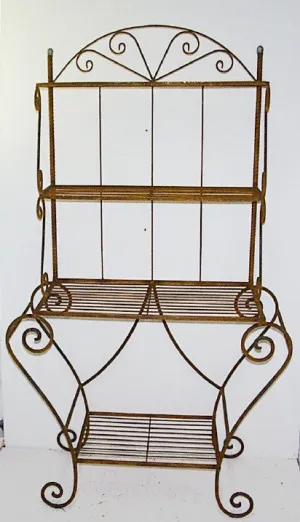 Medium Baker's Rack decorative plants  