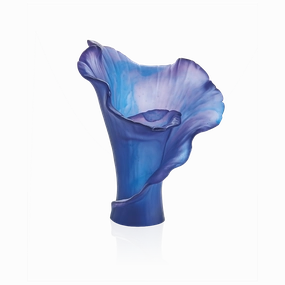 Medium Dark Blue Vase mini ornamental plant  