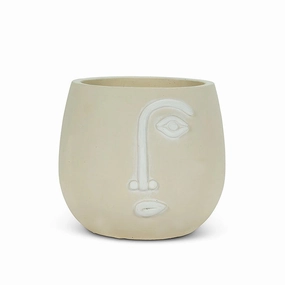 Medium Half Face Planter - 6"D plant seeds  
