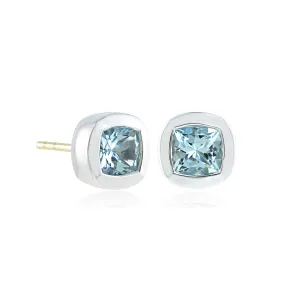 Melrose Earrings in Aquamarines