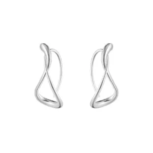 Mercy Earhoops in Silver