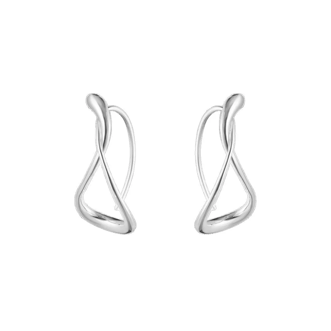Mercy Earhoops in Silver