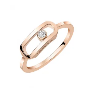 Messika Move Uno 18ct Rose Gold Diamond Ring