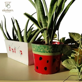 Metal EkoPlanters (Set of 3) classic flowerpot  