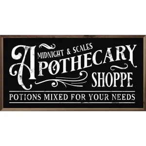 Midnight And Scales Apothecary Shoppe Wood Framed Print dried flowers  