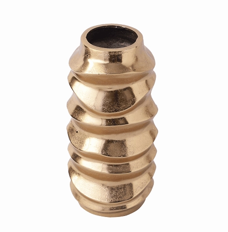 Mila Wave Gold Vase