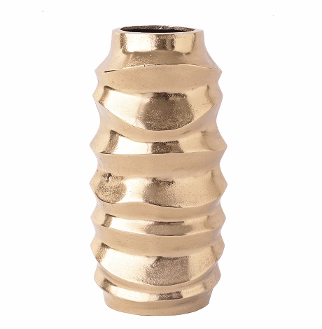 Mila Wave Gold Vase