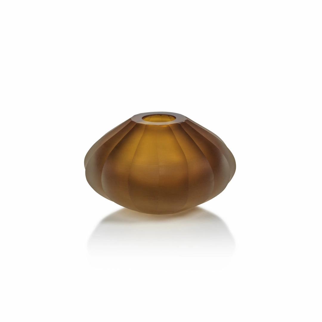 Milano Cut & Frosted - Vase Amber mini ornamental plant  