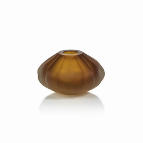 Milano Cut & Frosted - Vase Amber mini ornamental plant  