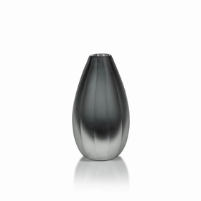 Milano Cut & Frosted - Vase Smoke mini ornamental plant  
