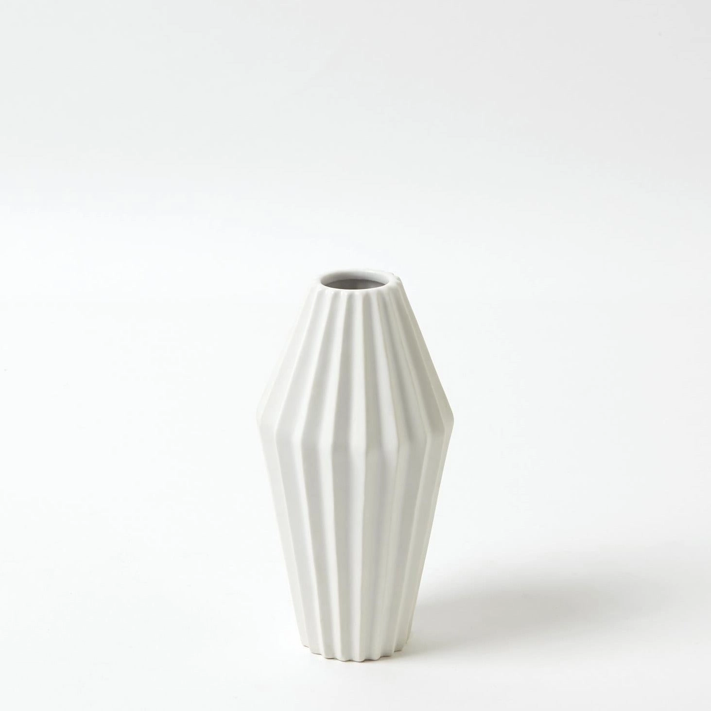 Milos - Vase Matte White Small mini ornamental plant  